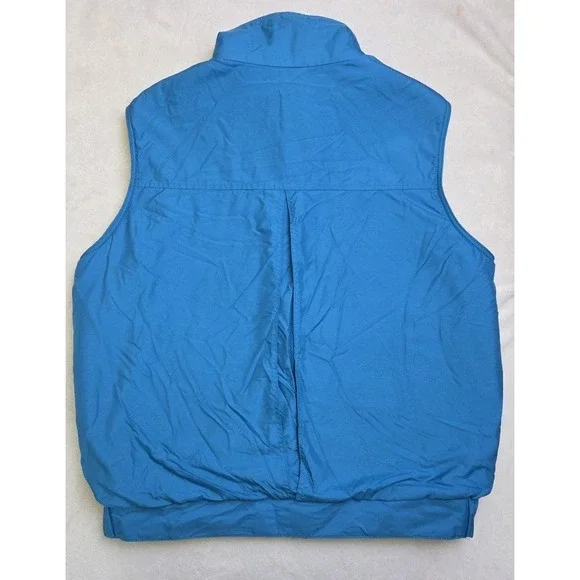 Vtg 80s Patagonia Vest Blue Fleece Nylon Shelled Synchilla Size 11/12 Women S?